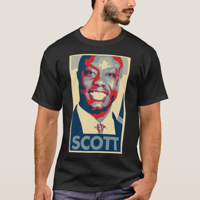 Camiseta Parodia política del poster de Tim Scott (Anverso)