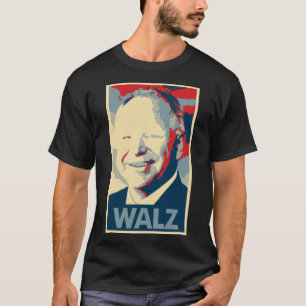 Camiseta Parodia política del poster de Tim Walz