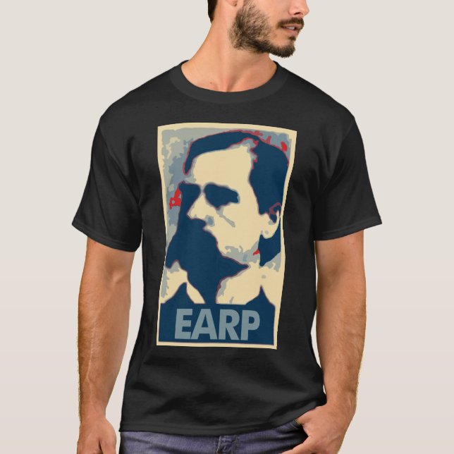 Camiseta Parodia política del poster de Wyatt Earp (Anverso)