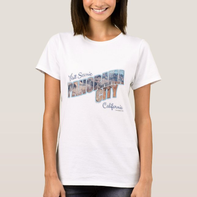 Camiseta Parodia turística de Panorama City California (Anverso)