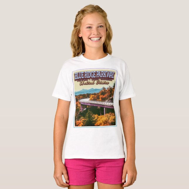 CAMISETA PARQUE AZUL RIDGE - VIRGINIA - CAROLINA DEL NORTE (Anverso completo)