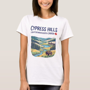 Camiseta Parque Cypress Hills Saskatchewan Alberta Lindo 