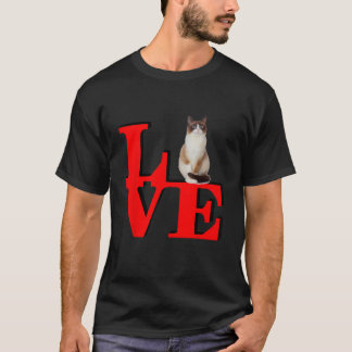 Camiseta Parque de amor Snowshoe Amo a mi Gato