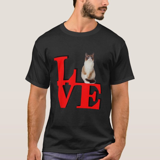 Camiseta Parque de amor Snowshoe Amo a mi Gato (Anverso)