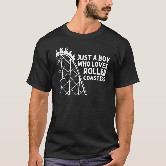 Camiseta Parque De Atracciones Guay Roller Coaster Para Niñ (Anverso)