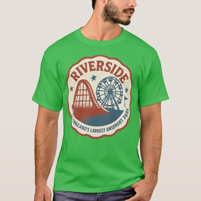 Camiseta Parque de atracciones Riverside - Agawam, MAMÁES (Anverso)