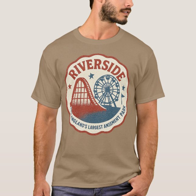 Camiseta Parque de atracciones Riverside - Agawam, MAMÁES (Anverso)