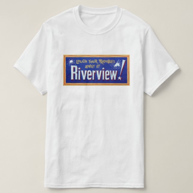 Camiseta Parque de atracciones Riverview, Chicago, Illinois (Diseño del anverso)