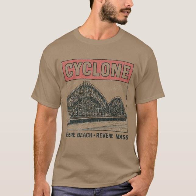 Camiseta Parque de atracciones Vintage CYCLONE REVERTIR BEA (Anverso)