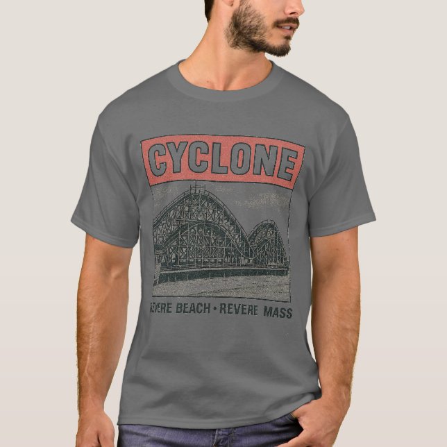 Camiseta Parque de atracciones Vintage CYCLONE REVERTIR BEA (Anverso)