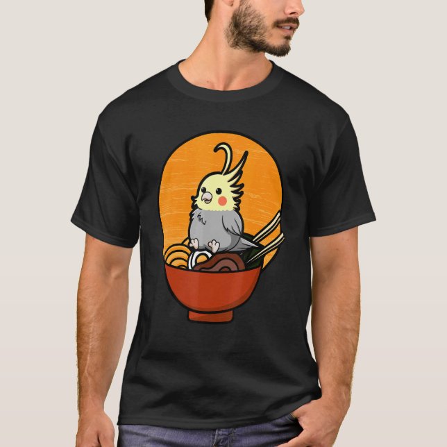 Camiseta Parque de aves Cockatiel Cockatoo Lutino Quarrion  (Anverso)
