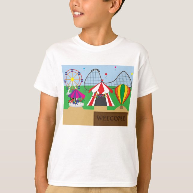 Camiseta Parque de diversiones o parque temático (Anverso)