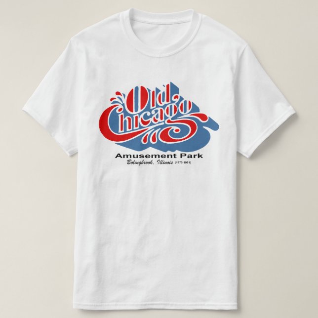Camiseta Parque de diversiones Old Chicago, Bolingbrook, Il (Diseño del anverso)