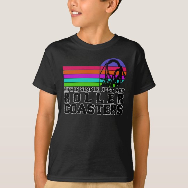 Camiseta Parque de diversiones Roller Coaster (Anverso)