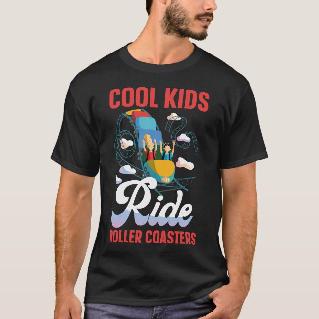 Camiseta Parque de diversiones Roller Coaster para niños Gu (Anverso)