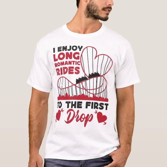 Camiseta Parque de diversiones Roller Coaster que disfruto  (Anverso)