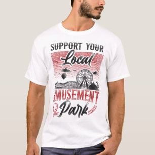 Camiseta Parque de diversiones Roller Coaster Support Your 