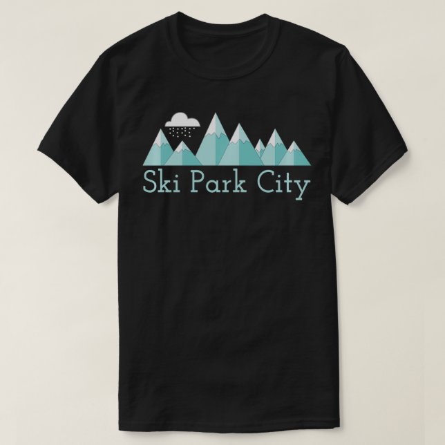 Camiseta Parque de esquí Mountain Snow Storm Ski Park City  (Diseño del anverso)