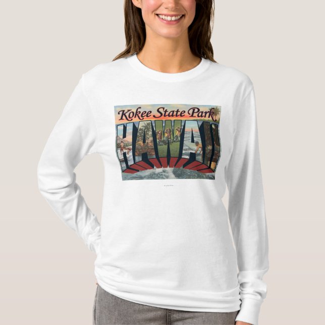 Camiseta Parque de estado de Kokee, Hawaii - escenas (Anverso)