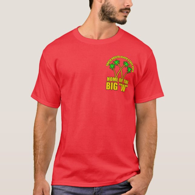 Camiseta Parque de estado de la playa de Santa Rosita (Anverso)