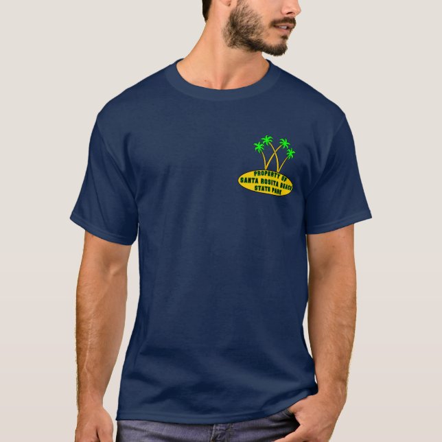 Camiseta Parque de estado de la playa de Santa Rosita (Anverso)