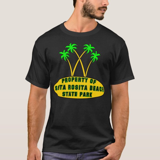 Camiseta Parque de estado de la playa de Santa Rosita (Anverso)