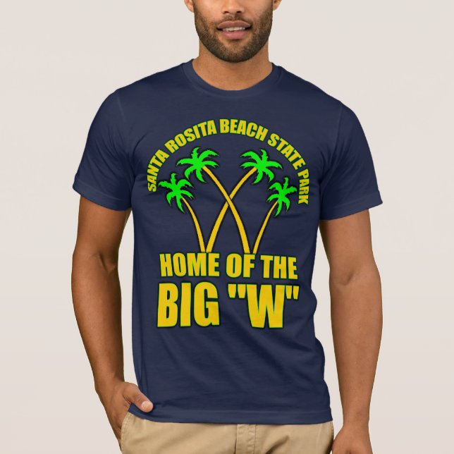 Camiseta Parque de estado de la playa de Santa Rosita (Anverso)
