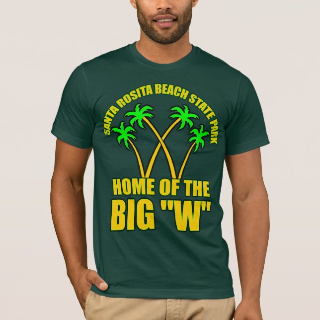 Camiseta Parque de estado de la playa de Santa Rosita (Anverso)