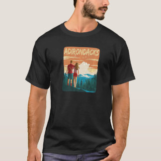 Camiseta Parque de las Montañas Adirondack Pareja Senderism