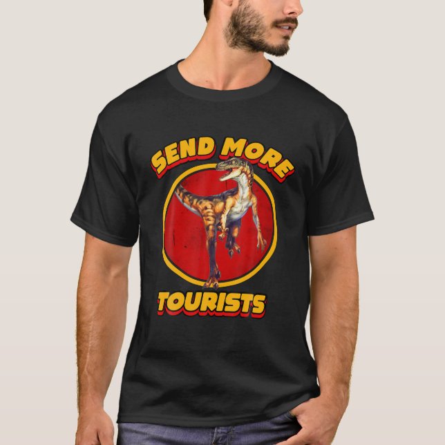 Camiseta Parque de los Dinosaurios envía a más turistas a r (Anverso)