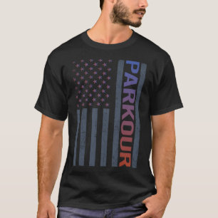 Camiseta Parque de Parkour de la bandera americana