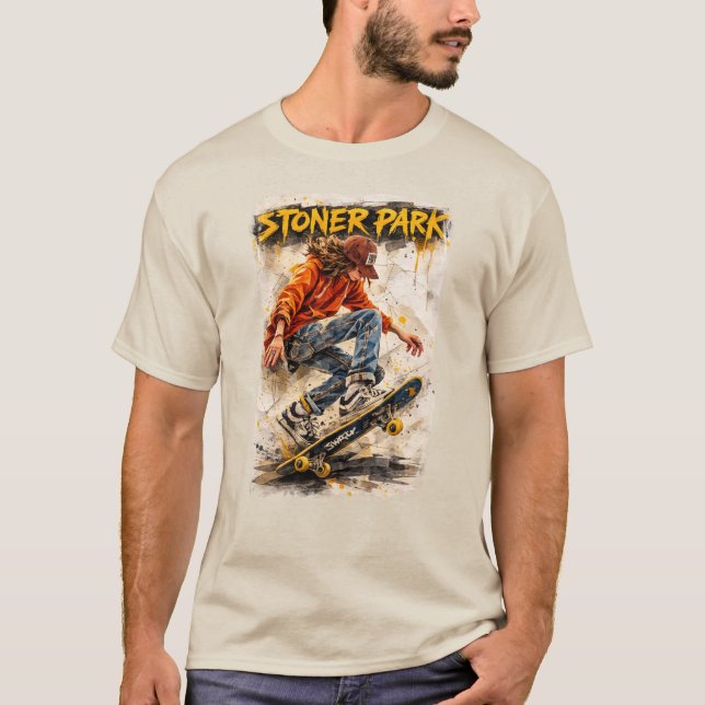 CAMISETA PARQUE DE PATINAJE STONER (Anverso)