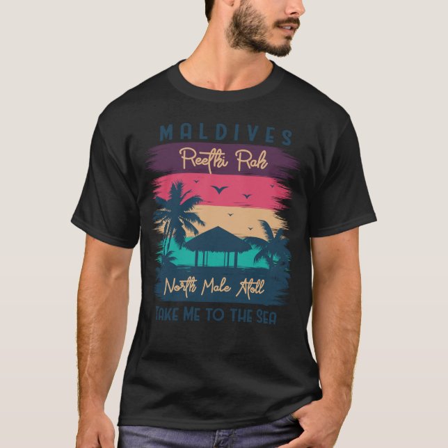 Camiseta Parque de playa de Las Maldivas (Anverso)