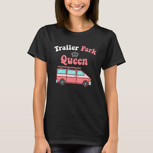 Camiseta Parque de remolques de Chica de Camper RV Redneck (Anverso)