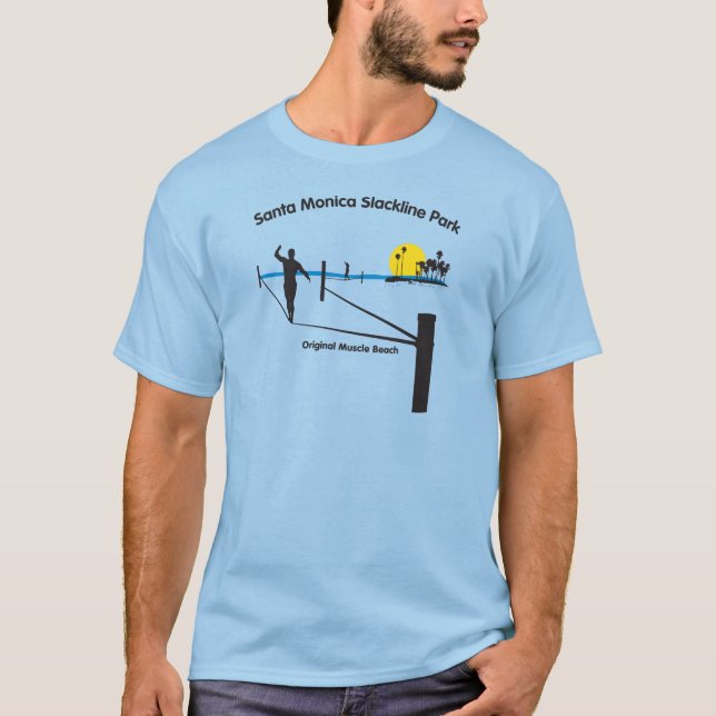 Camiseta Parque de Santa Mónica Slackline (Anverso)