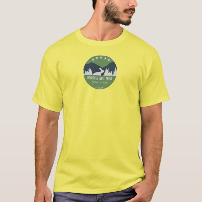 Camiseta Parque del Condado de Heritage Rail Trail (Anverso)