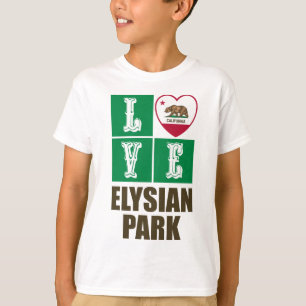 Camiseta Parque Elysian Heart State Flag de la República de
