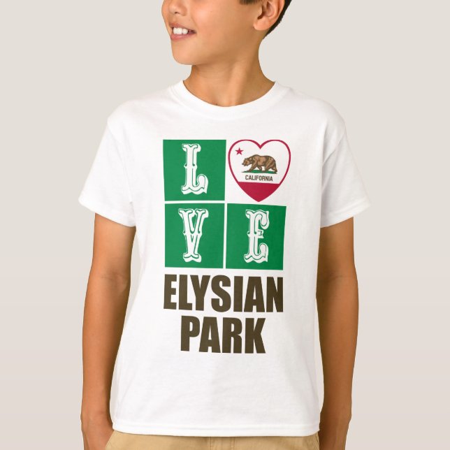 Camiseta Parque Elysian Heart State Flag de la República de (Anverso)