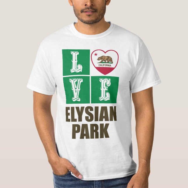 Camiseta Parque Elysian Heart State Flag de la República de (Anverso)