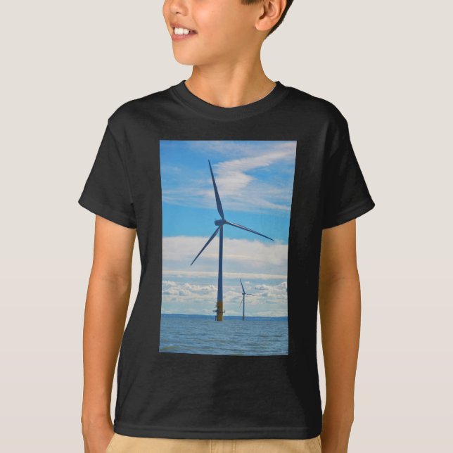 Camiseta Parque eólico costero (Anverso)