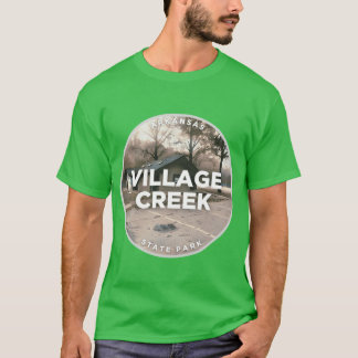 Camiseta Parque estatal Arkansas Village Creek sobredimensi