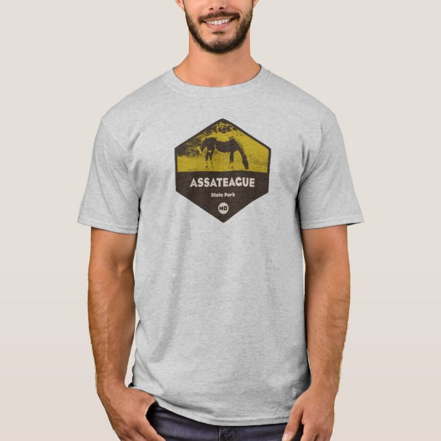 Camiseta Parque estatal Assateague Maryland (Anverso)