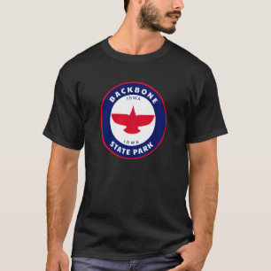 Camiseta Parque Estatal Backbone Iowa IA Águila Vacaciones 