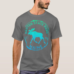 Camiseta Parque Estatal Baxter Maine Moose al aire libre