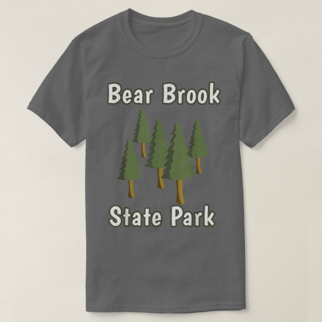 Camiseta Parque estatal Bear Brook New Hampshire Forest Woo (Diseño del anverso)