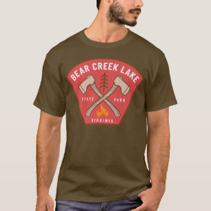 Camiseta Parque Estatal Bear Creek Lake Virginia Camp Fire 