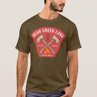 Camiseta Parque Estatal Bear Creek Lake Virginia Camp Fire
