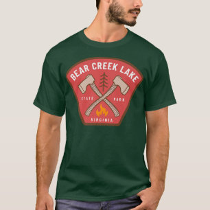 Camiseta Parque Estatal Bear Creek Lake Virginia Camp Fire 