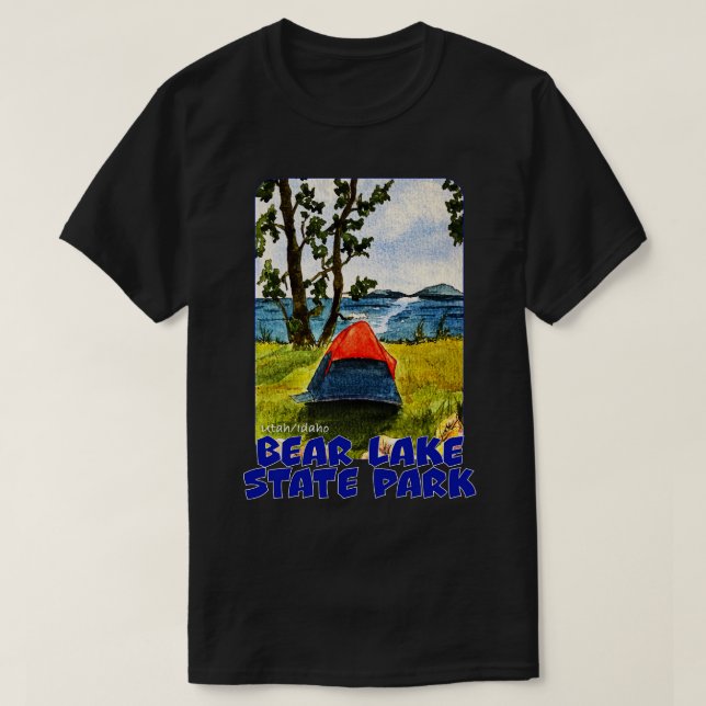 Camiseta Parque Estatal Bear Lake Utah Idaho (Diseño del anverso)