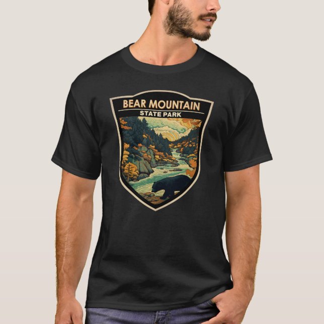 Camiseta Parque Estatal Bear Mountain New York Travel Vinta (Anverso)